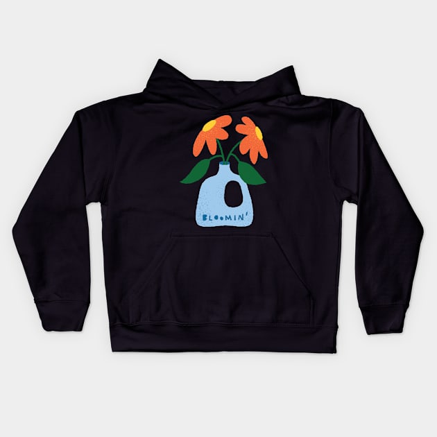 Growing and Blooming Kids Hoodie by Urban_Vintage